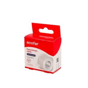ESPARADRAPO ACOFAR TEJIDO 1 UNIDAD 5 m x 2,5 cm COLOR BLANCO