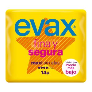 COMPRESAS TOCOLOGICAS EVAX FINA Y SEGURA MAXI 14
