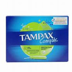 TAMPAX COMPAK TAMPON 100%ALGODON SUPER 22 U