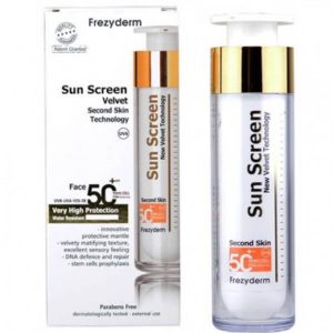 SUN SCREEN VELVET FACE SPF50+ FREZYDERM 50 ML
