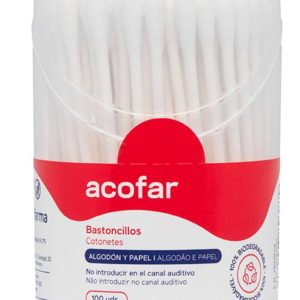 ACOFAR BASTONCILLOS ALGODON 100 UNIDADES